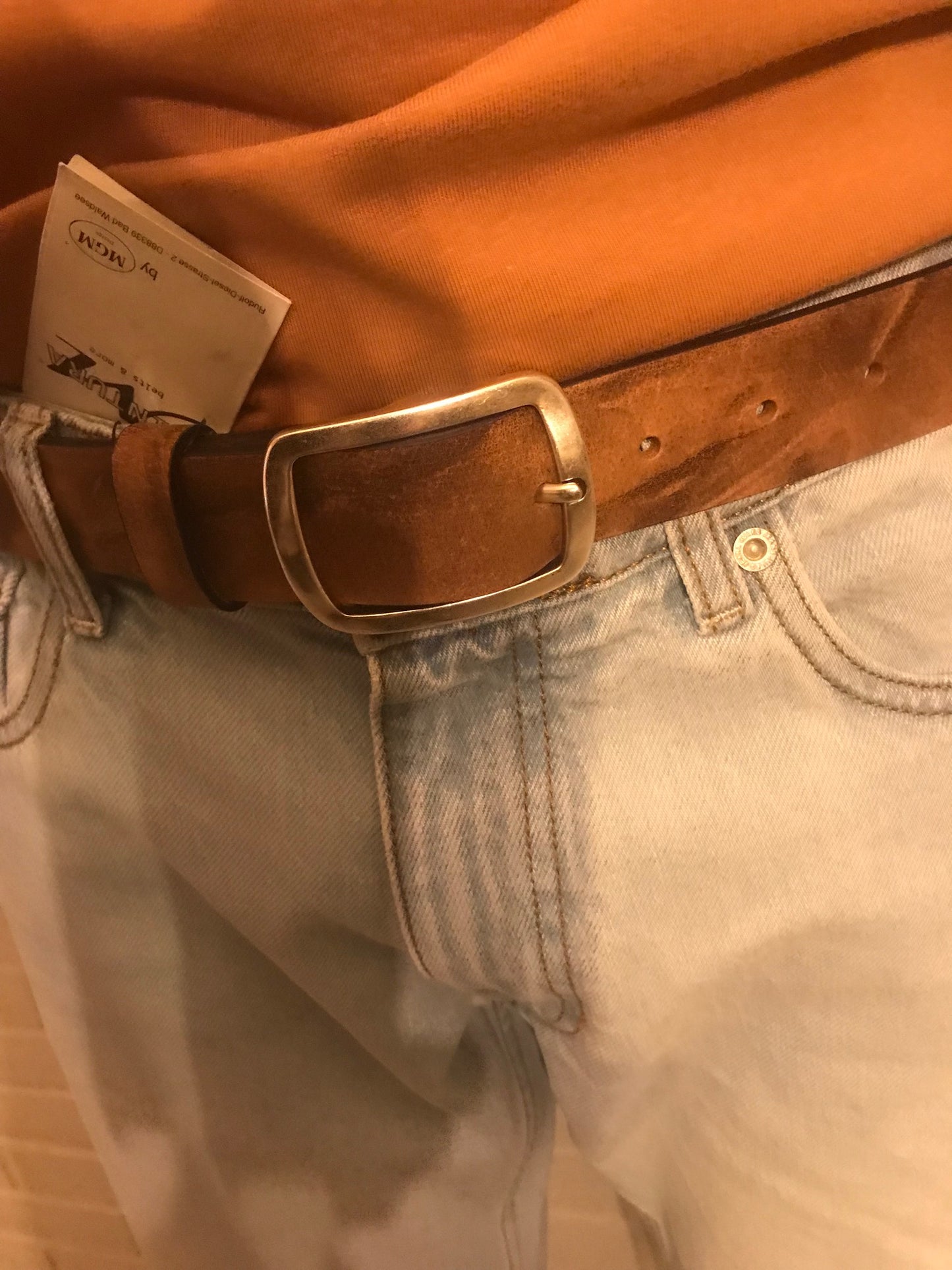 Ceinture mixte en cuir "Pierre"