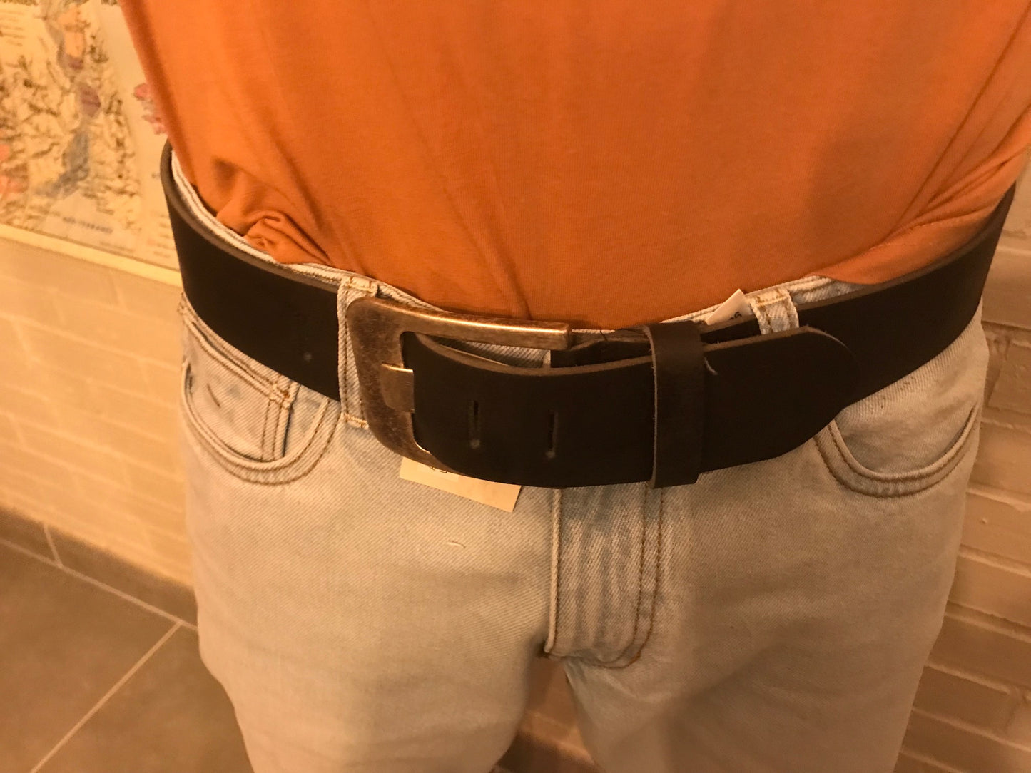 Ceinture mixte en cuir "Tony"