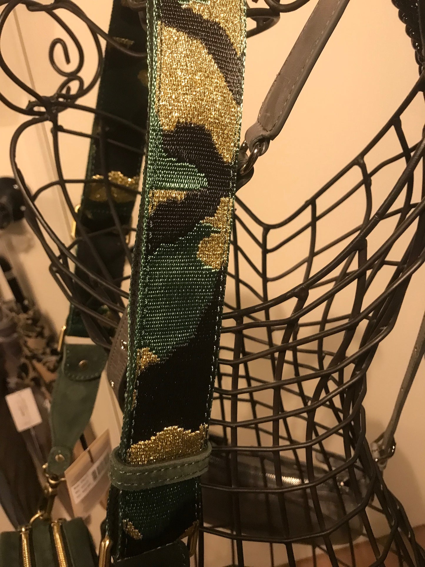 Bandoulière de sac STRAP Z coloris Taïga verte- MILA LOUISE