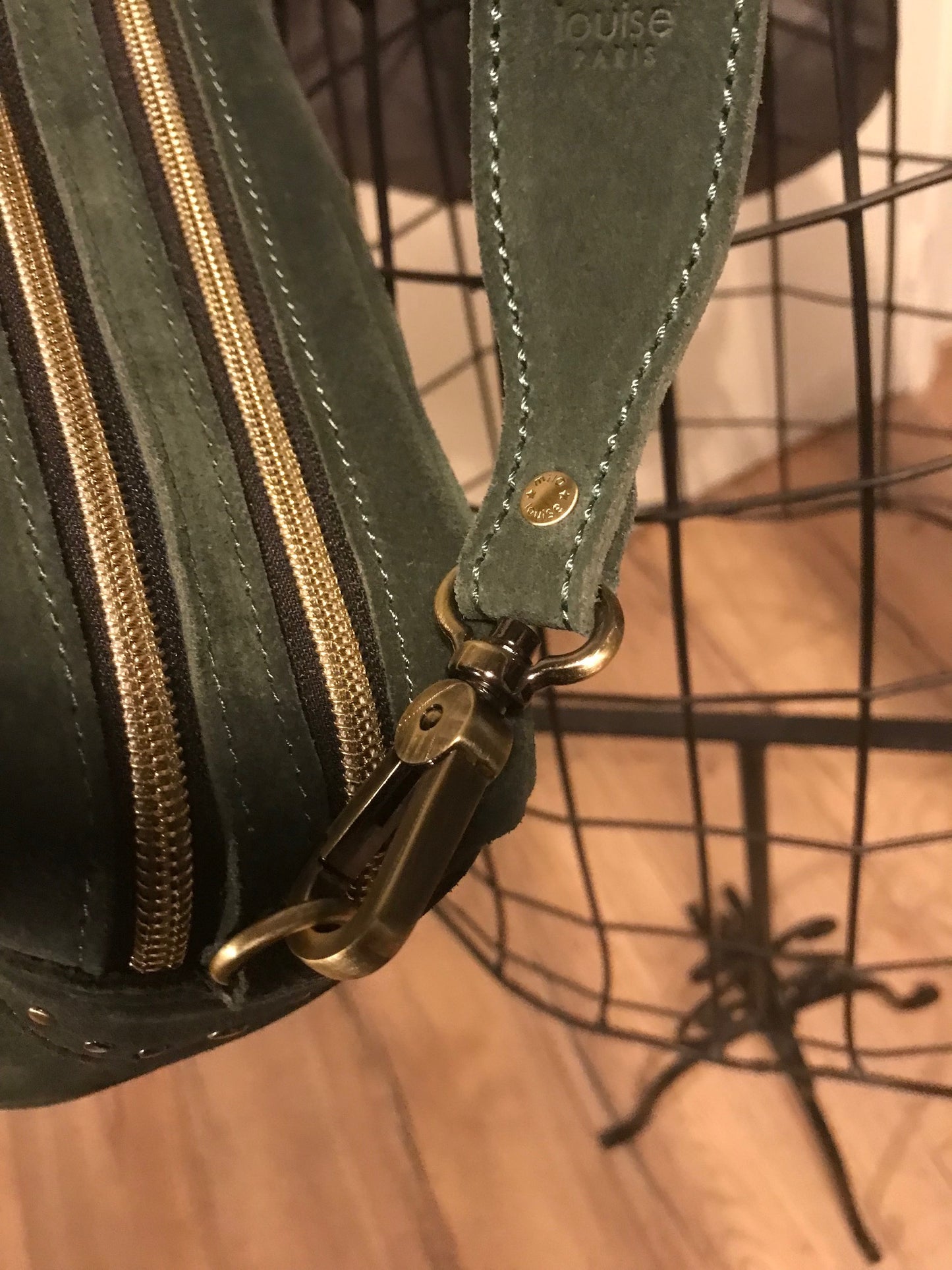 Bandoulière de sac STRAP Z coloris Taïga verte- MILA LOUISE