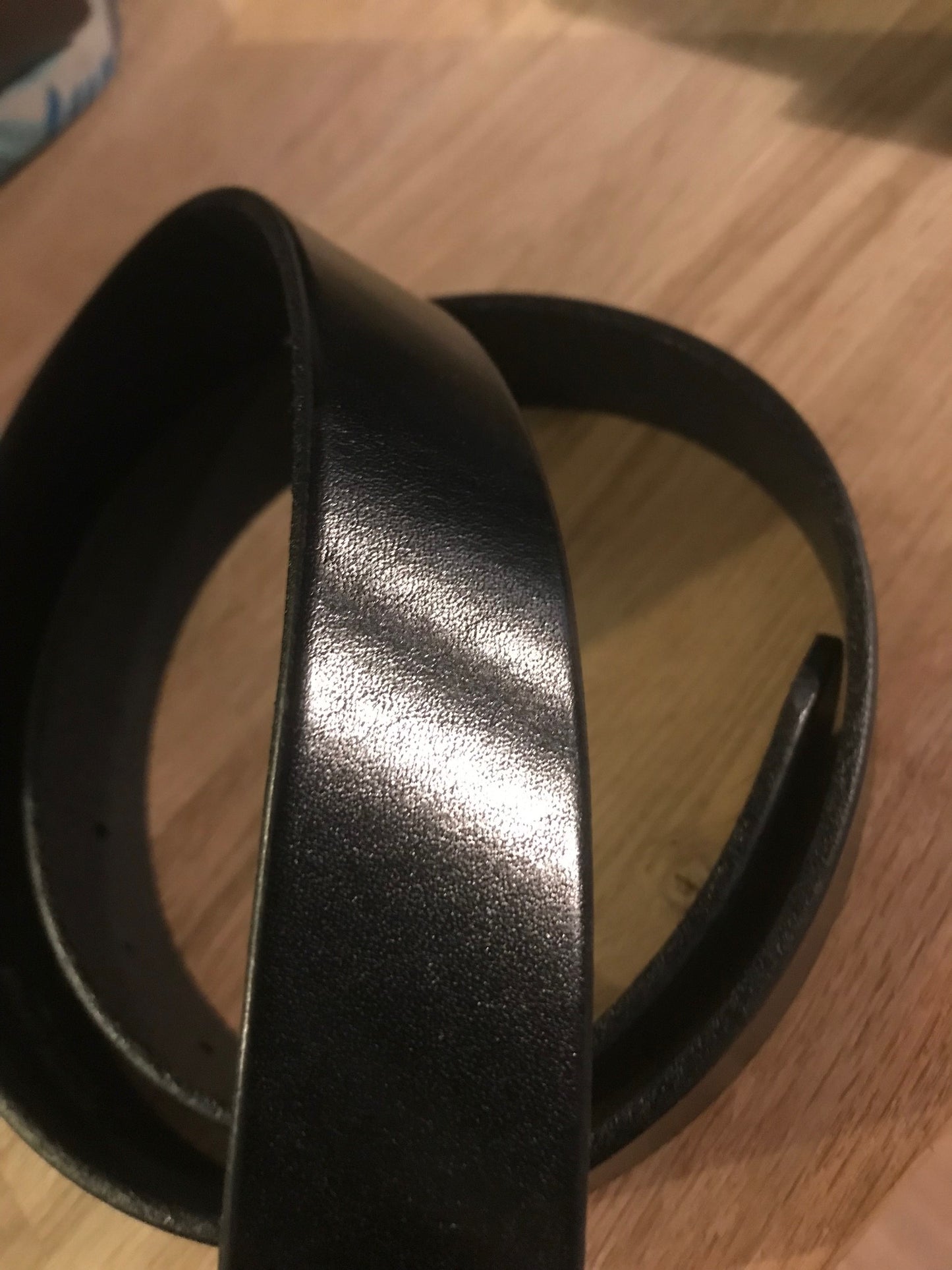 Ceinture en cuir noir "Jules"