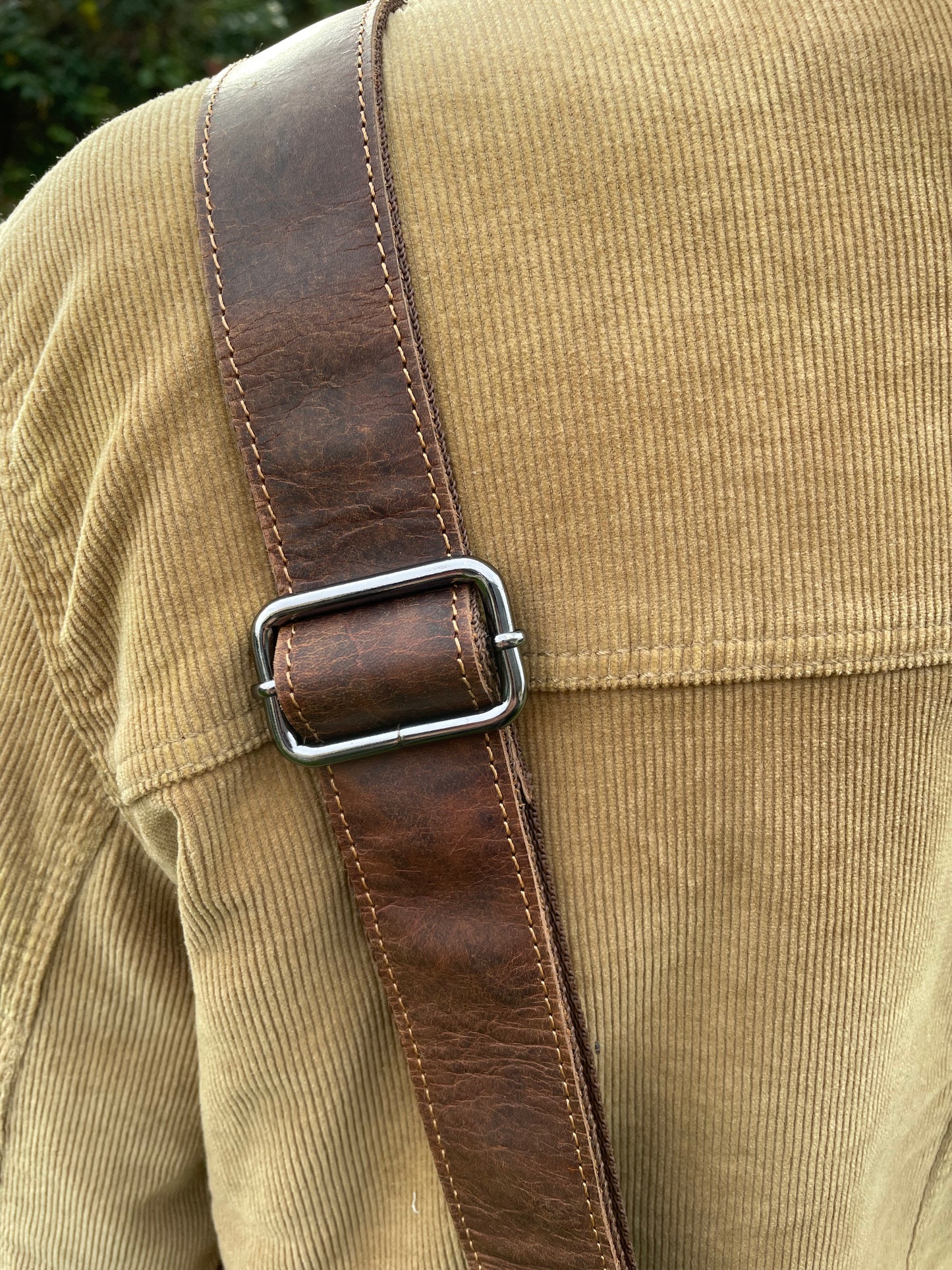 Grand Sac bandoulière en cuir au look vintage - Greenwood