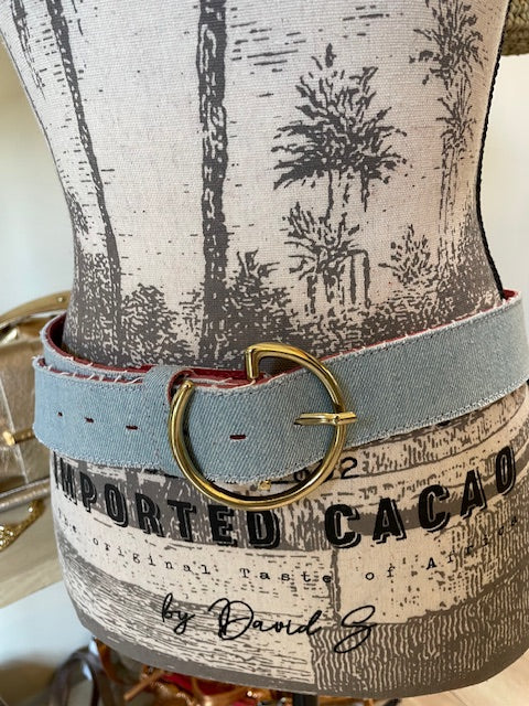 Tige jeans doublée cuir - YOLETE