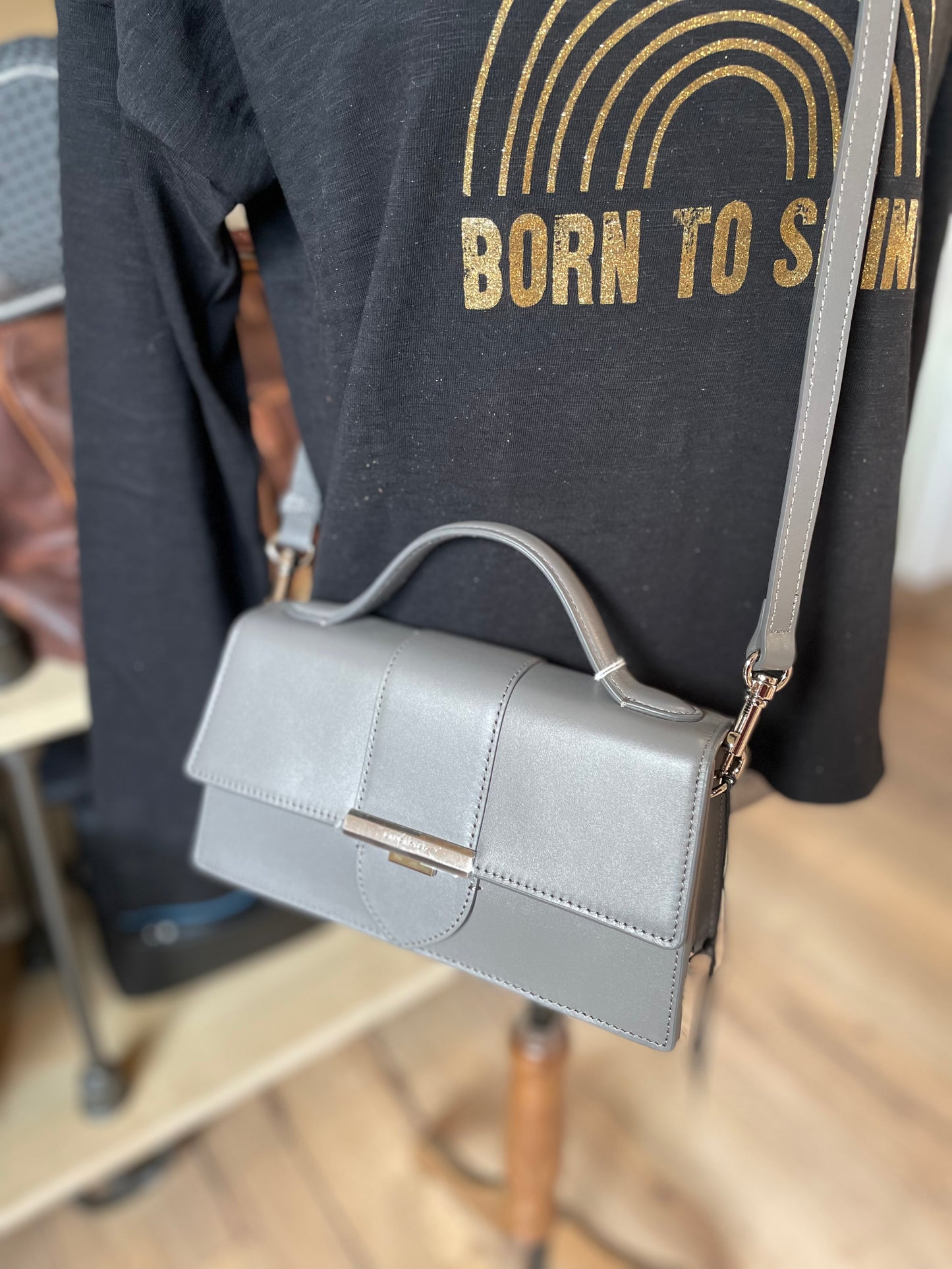 Sac baguette Paris Ily - Gris -Lancaster