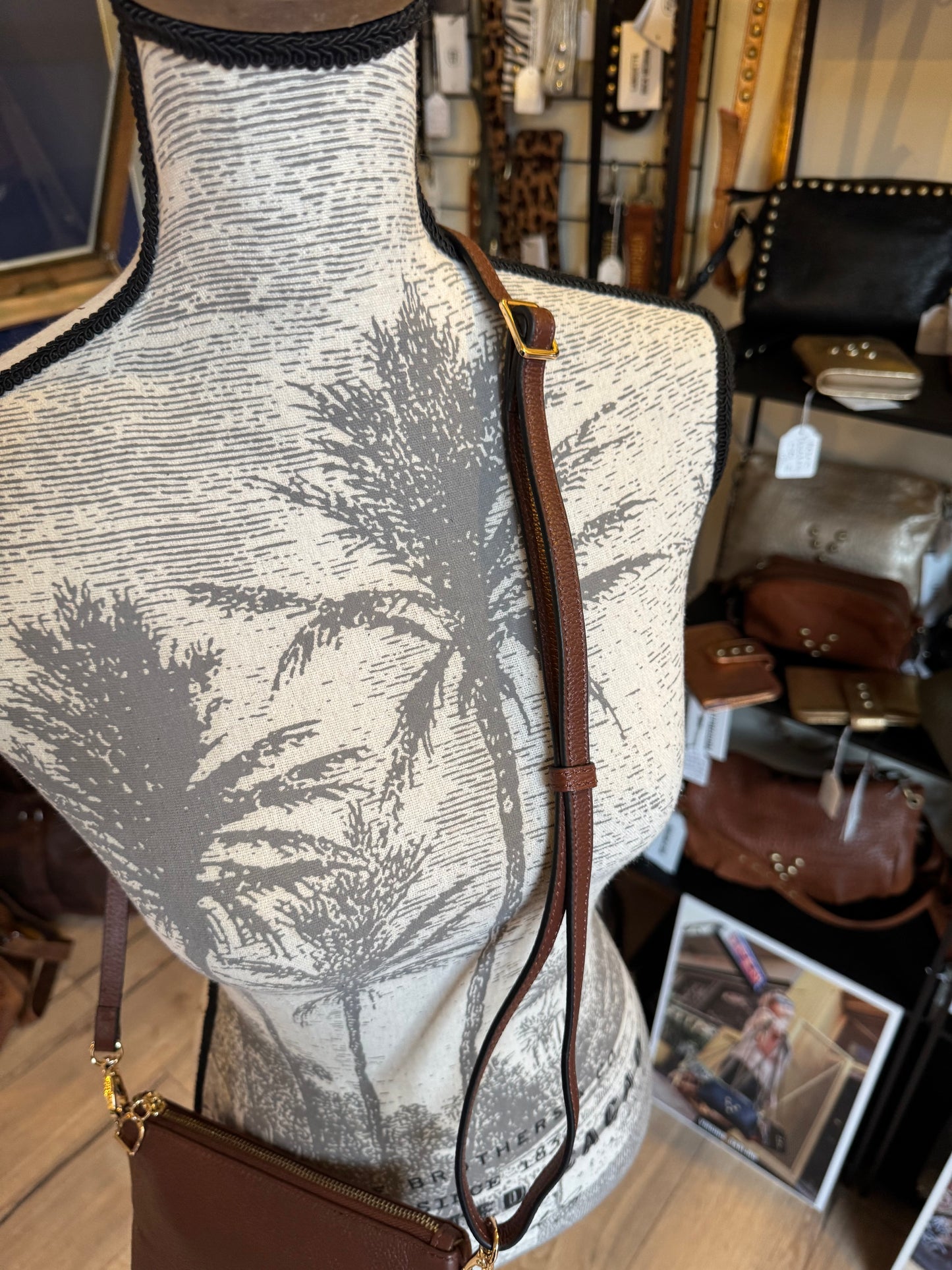 Sac bandoulière tradition châtaigne