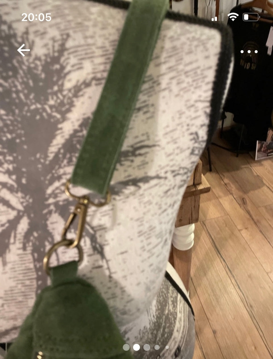 Banane Paula en daim double fermeture