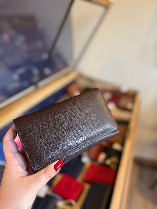 Portefeuille M Tradition cuir chocolat