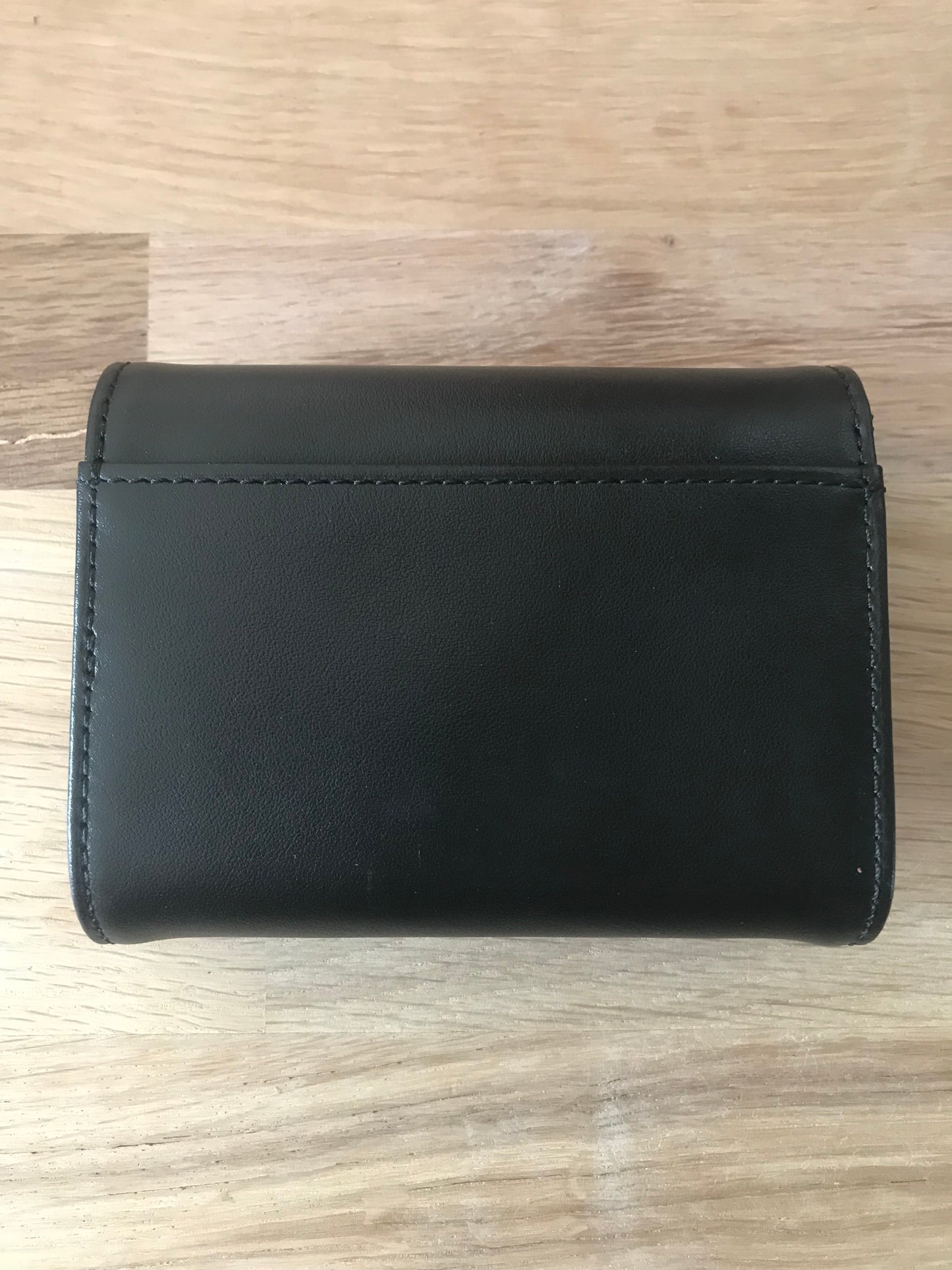 Porte monnaie petit Portefeuille en cuir lisse LANCASTER noir
