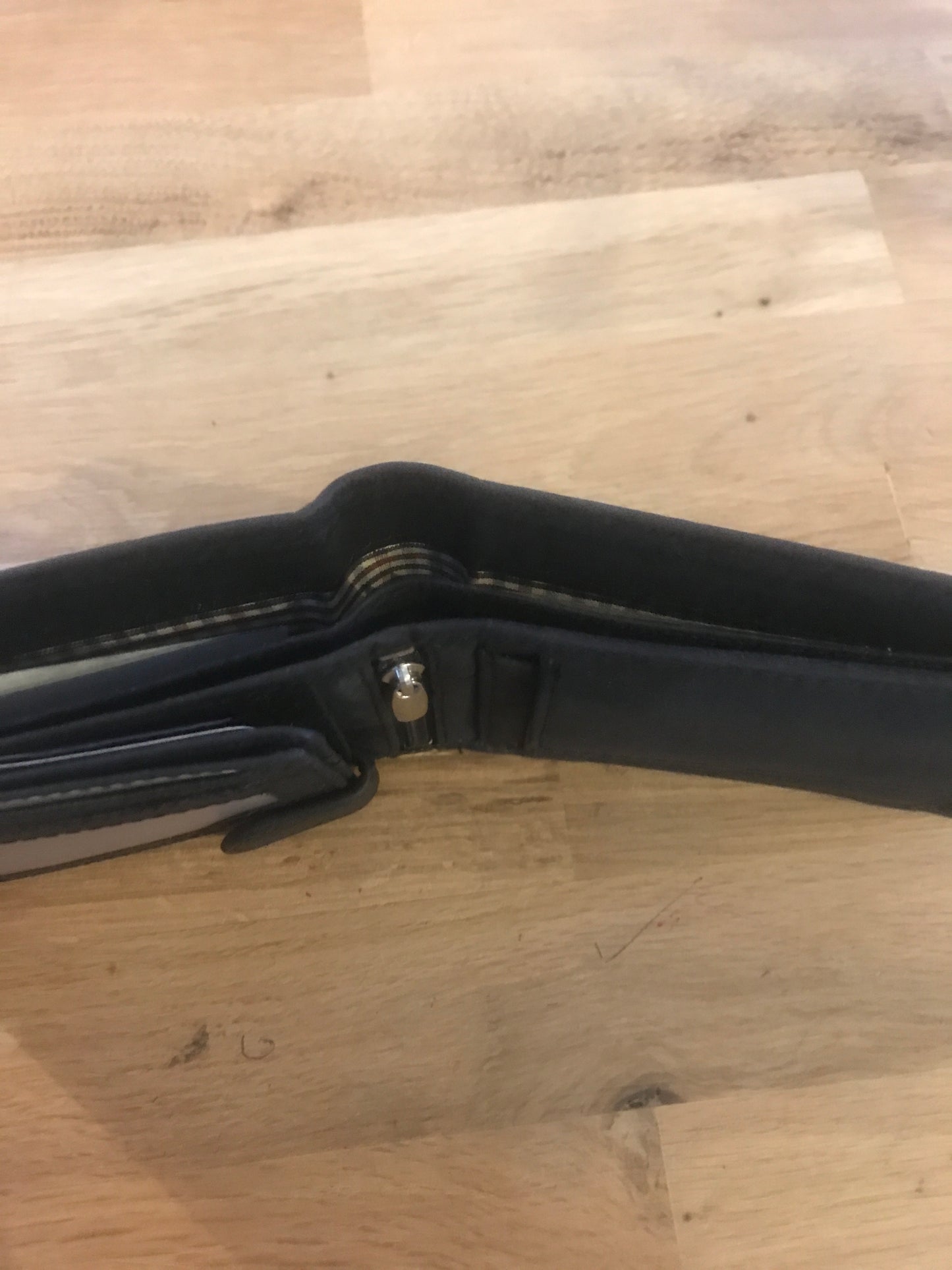 Portefeuille/porte-monnaie/porte-cartes en cuir noir Greenwood