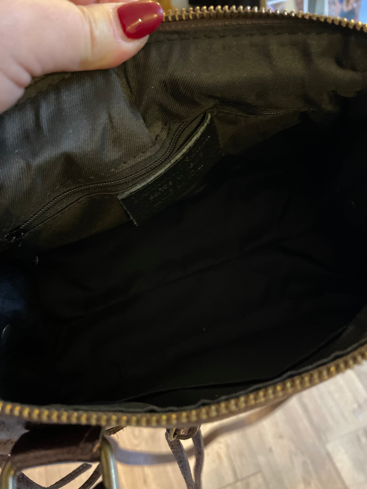 Sac Amandine mini coloris brun irisé