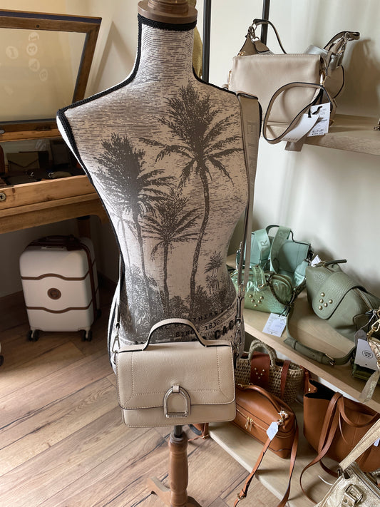 Sac bandoulière en cuir ALTESSE coloris Craie - Étrier