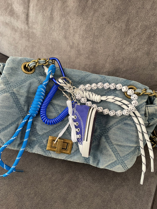 Bijou de sac - converse bleue