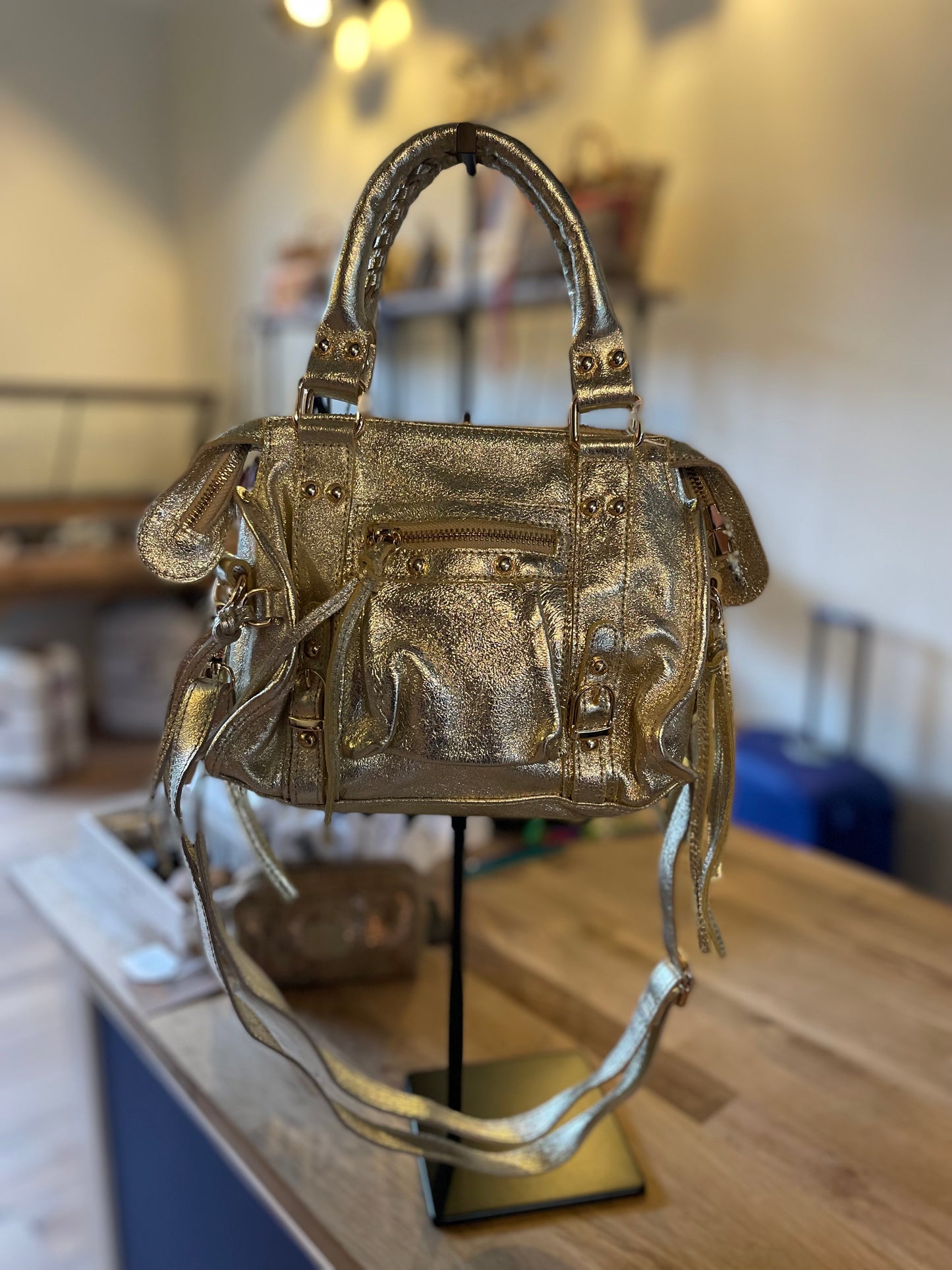 Sac Amandine Or irisé Mini