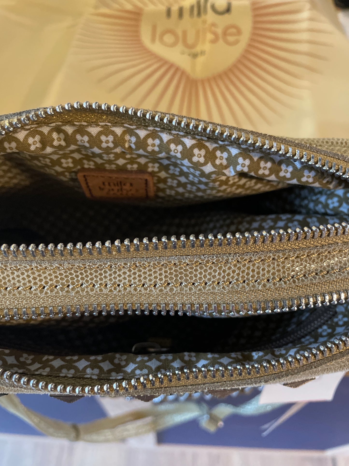 Sac Mama  Xs Cuir coloris Gold (or et bronze) - Mila Louise