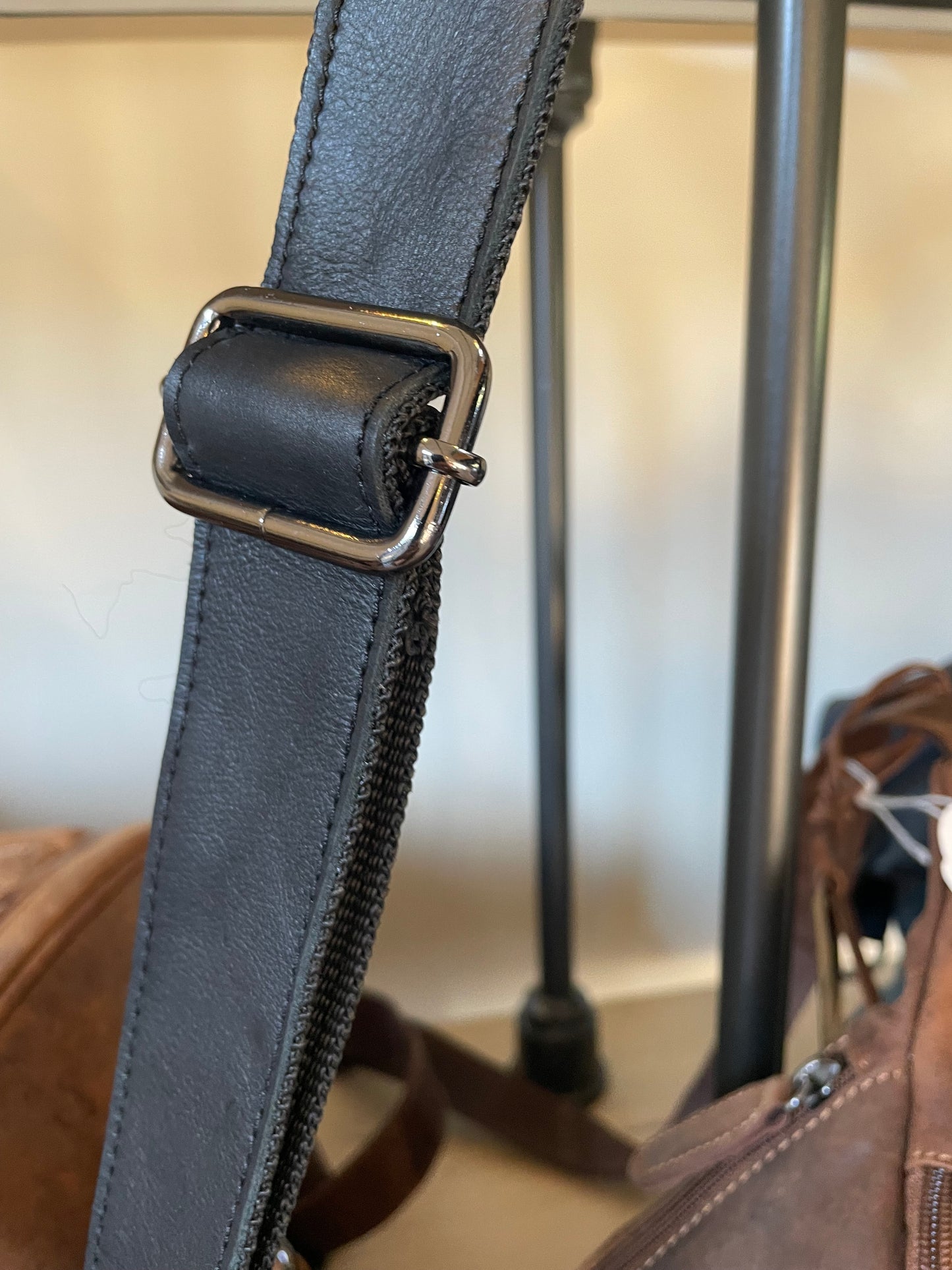Sac à bandoulière Martin en cuir noir - Greenwood