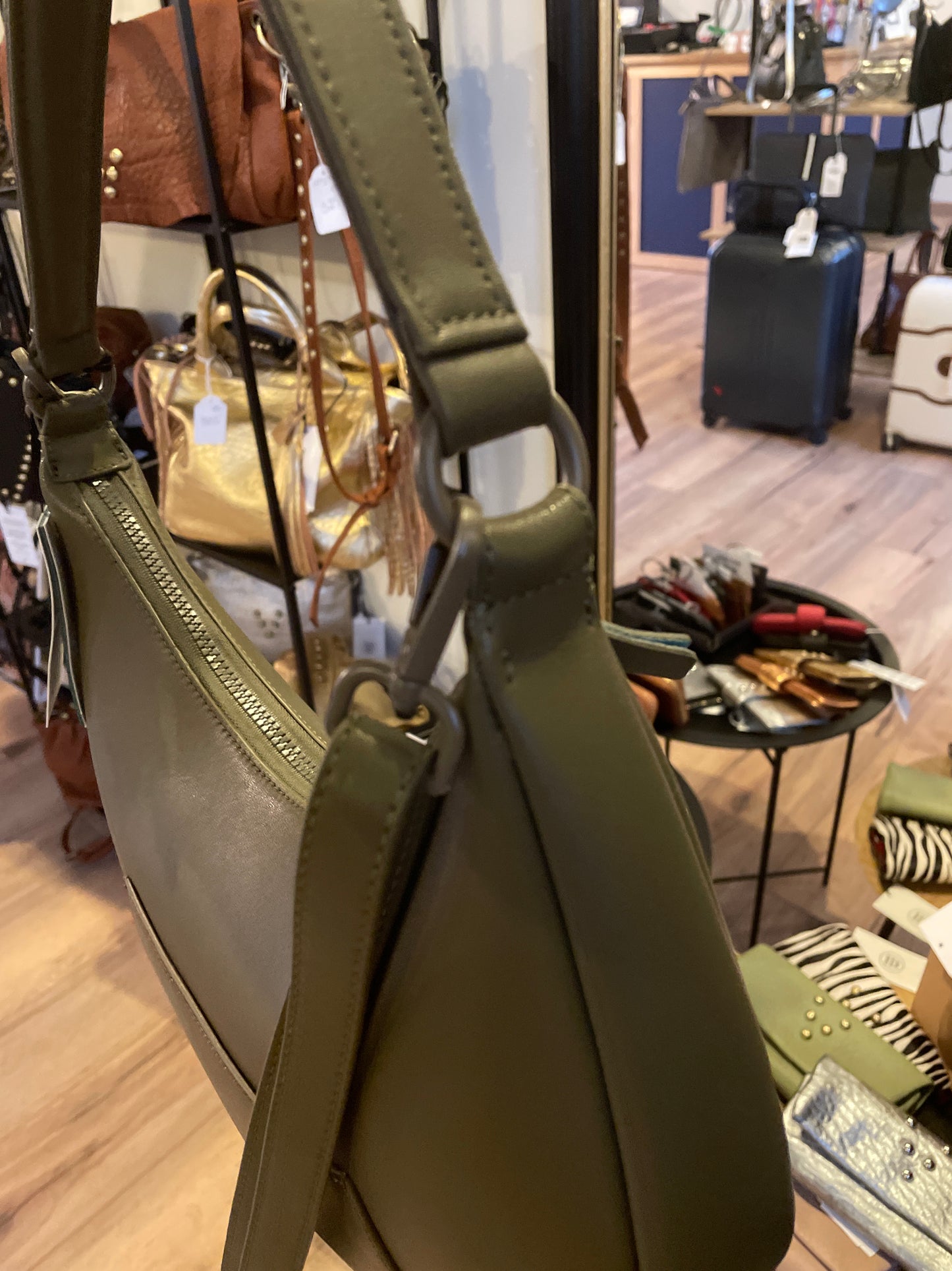 Sac en cuir Oxer coloris Argile (Étrier)