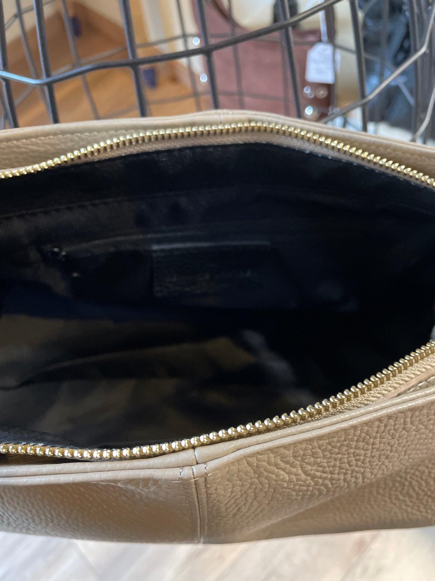 Sac Paula en cuir grainé Taupe