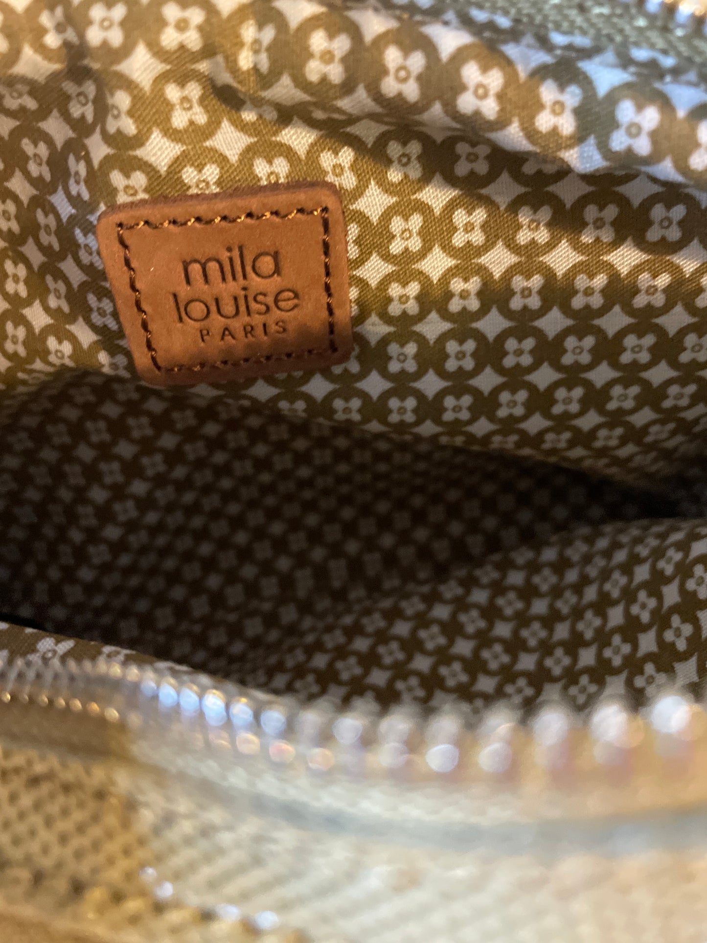 Sac Mama  Xs Cuir coloris Gold (or et bronze) - Mila Louise