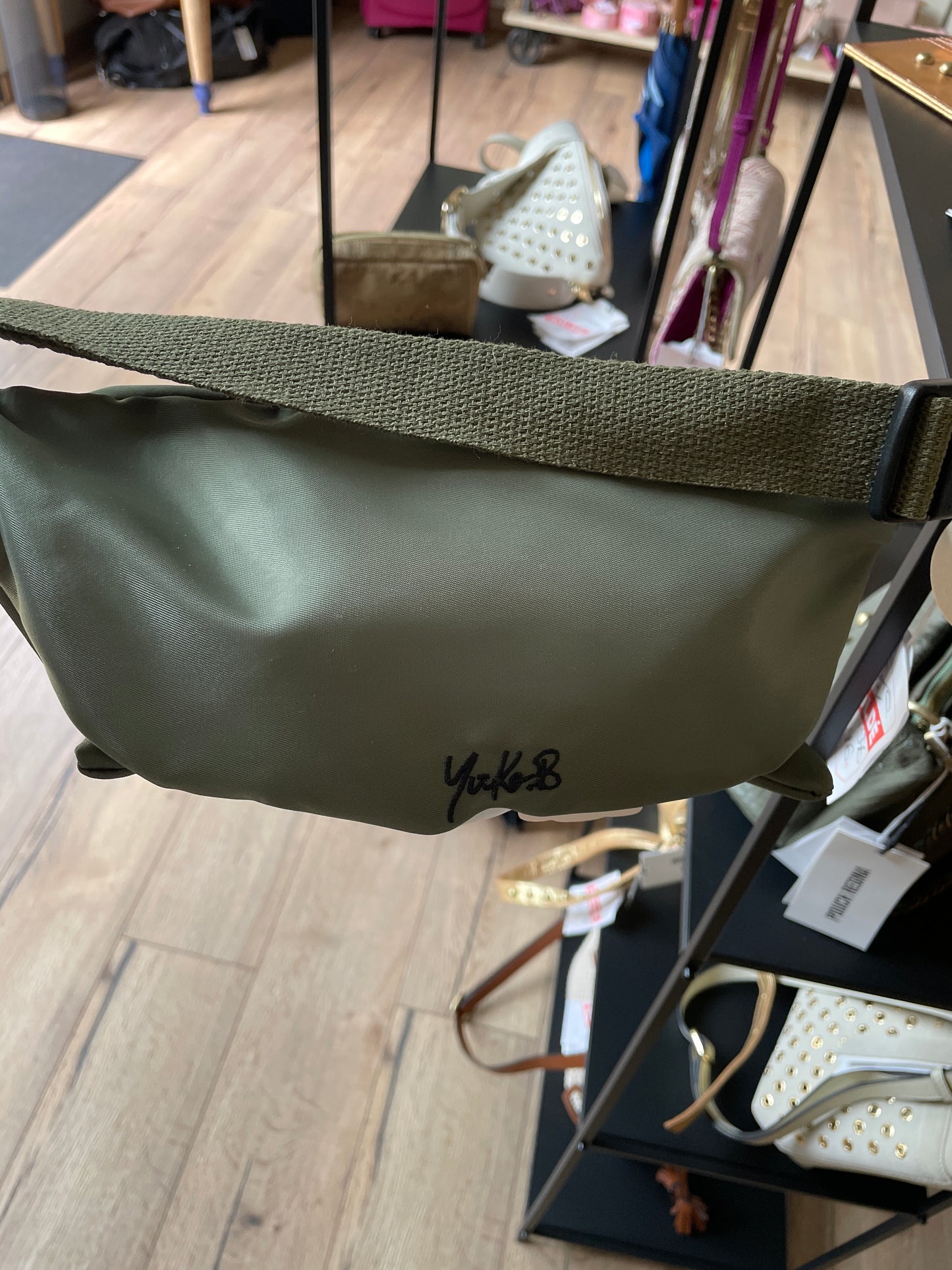 Sac banane pour enfant petit pingouin vert - Yuko.B