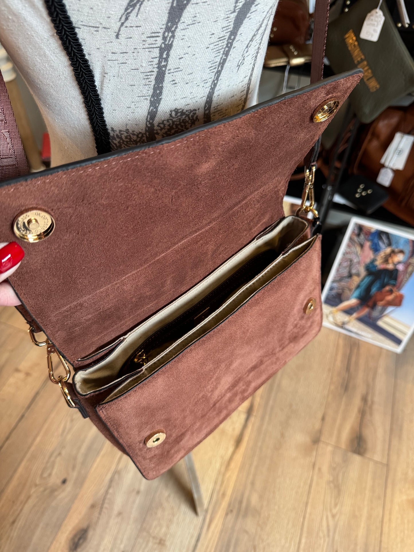 Sac bandoulière M Altesse suede