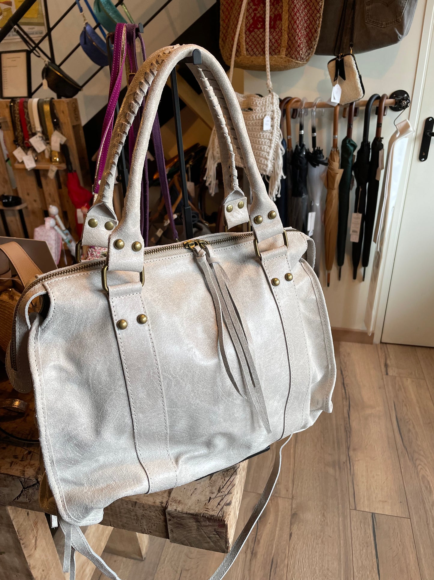Sac Amandine écru grand format