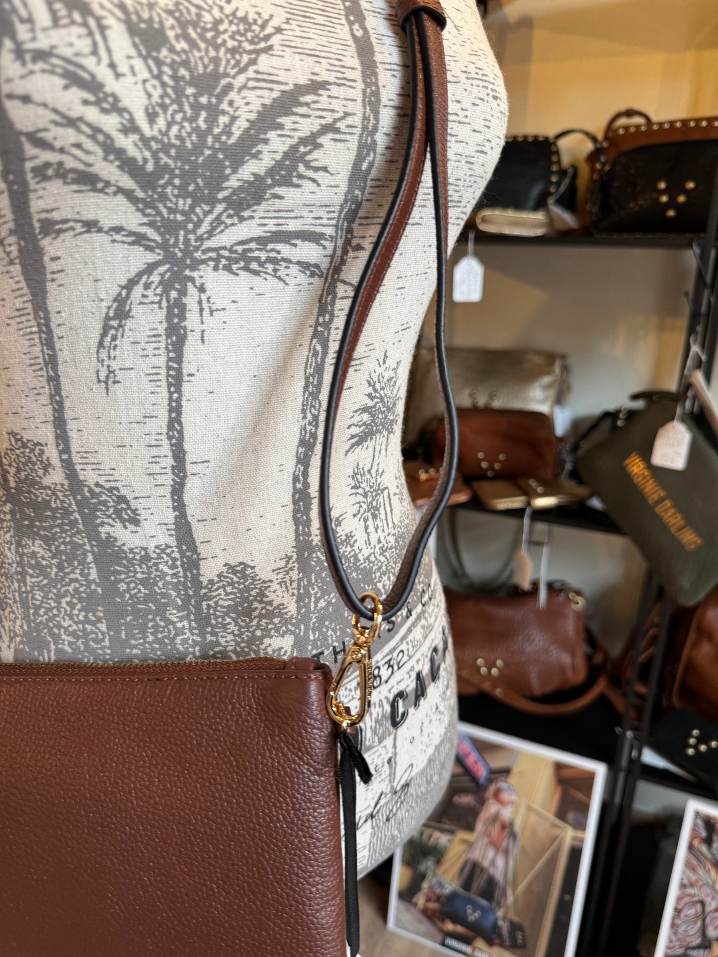 Sac bandoulière tradition châtaigne