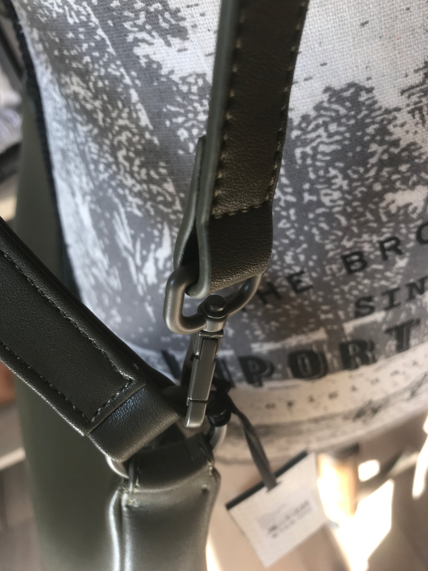 Sac en cuir porté épaule Oxer coloris Argile (Étrier)