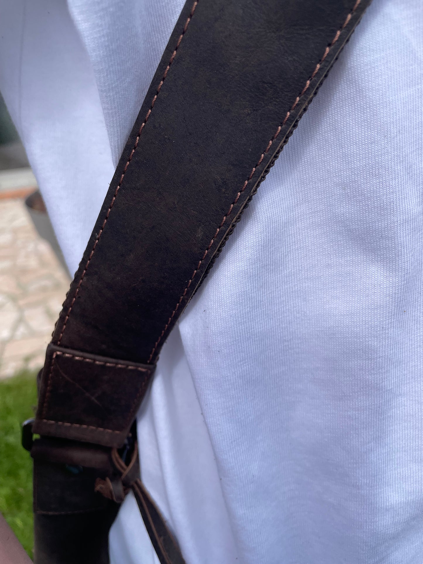 Sac à bandoulière Martin en cuir vintage brun
