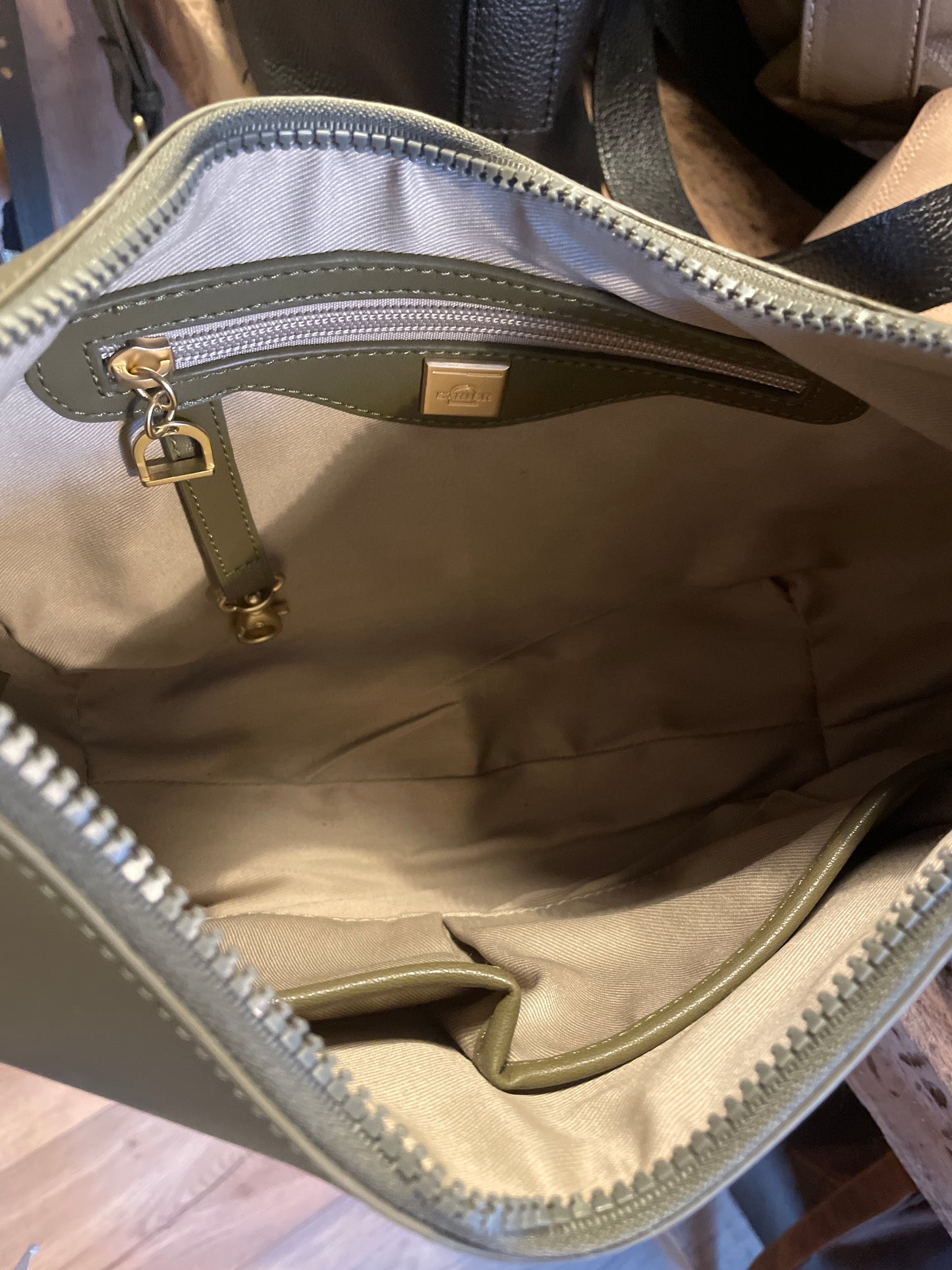 Sac en cuir Oxer coloris Argile (Étrier)