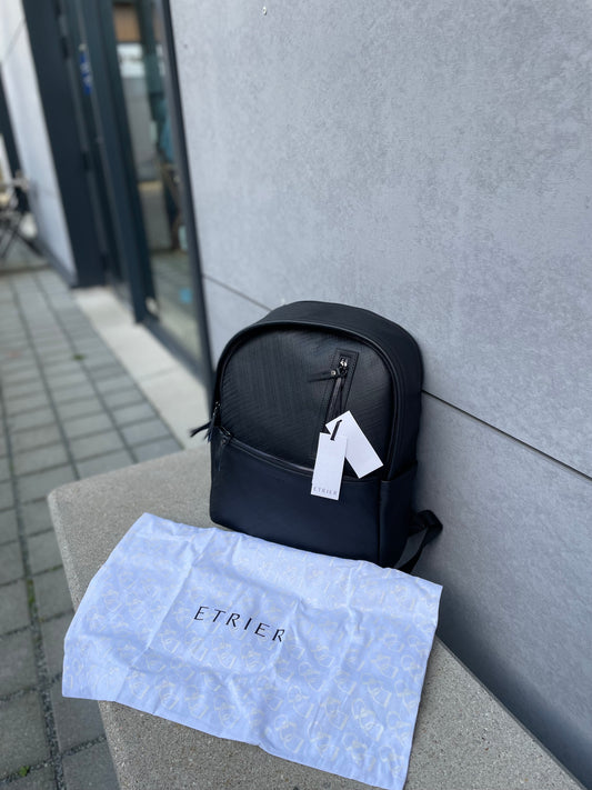 Sac à dos business en cuir Ligne Flèche 2 compartiments + PC 15’´- ETRIER