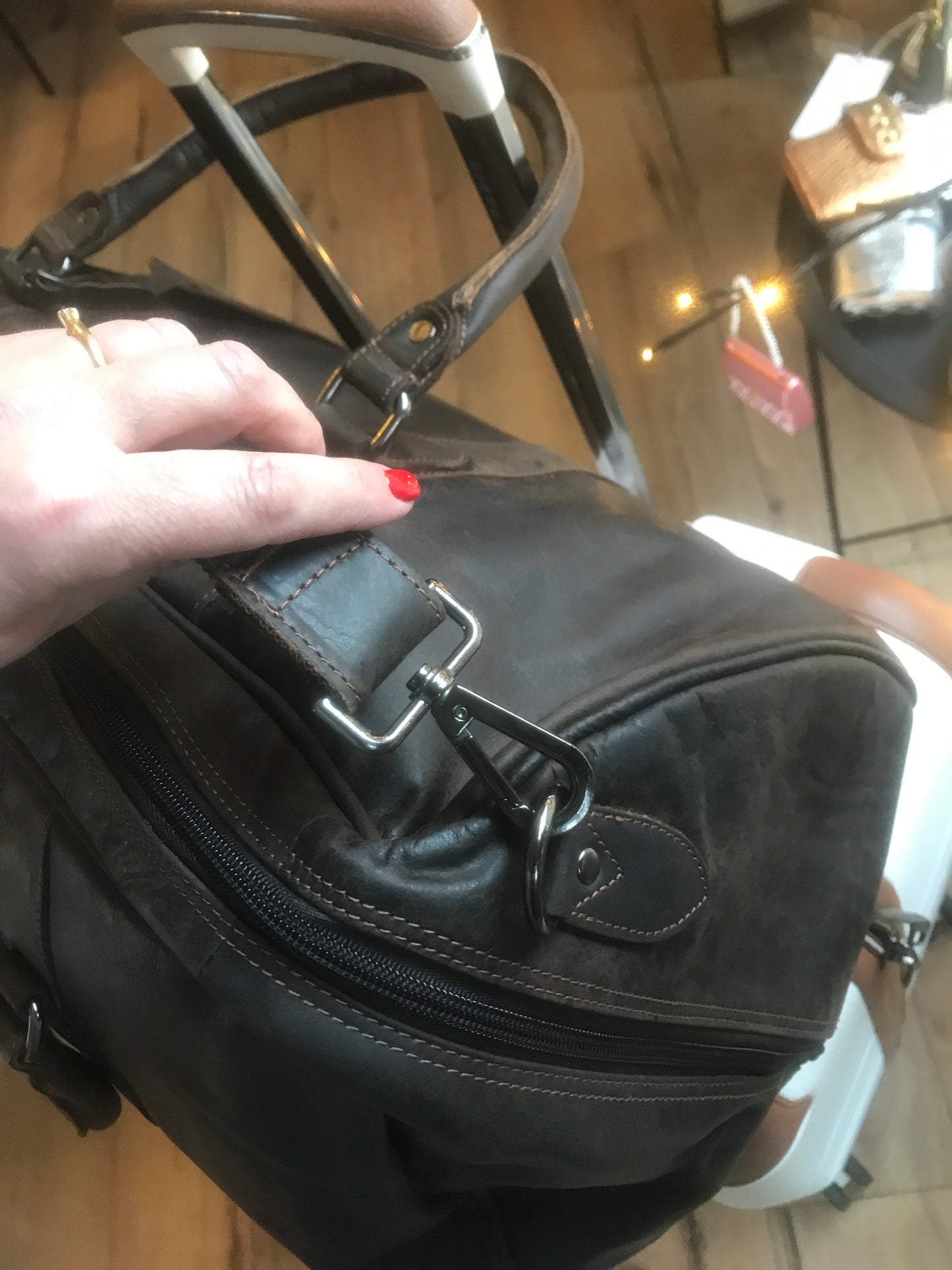 Sac de voyage en cuir vintage brun - Greenwood