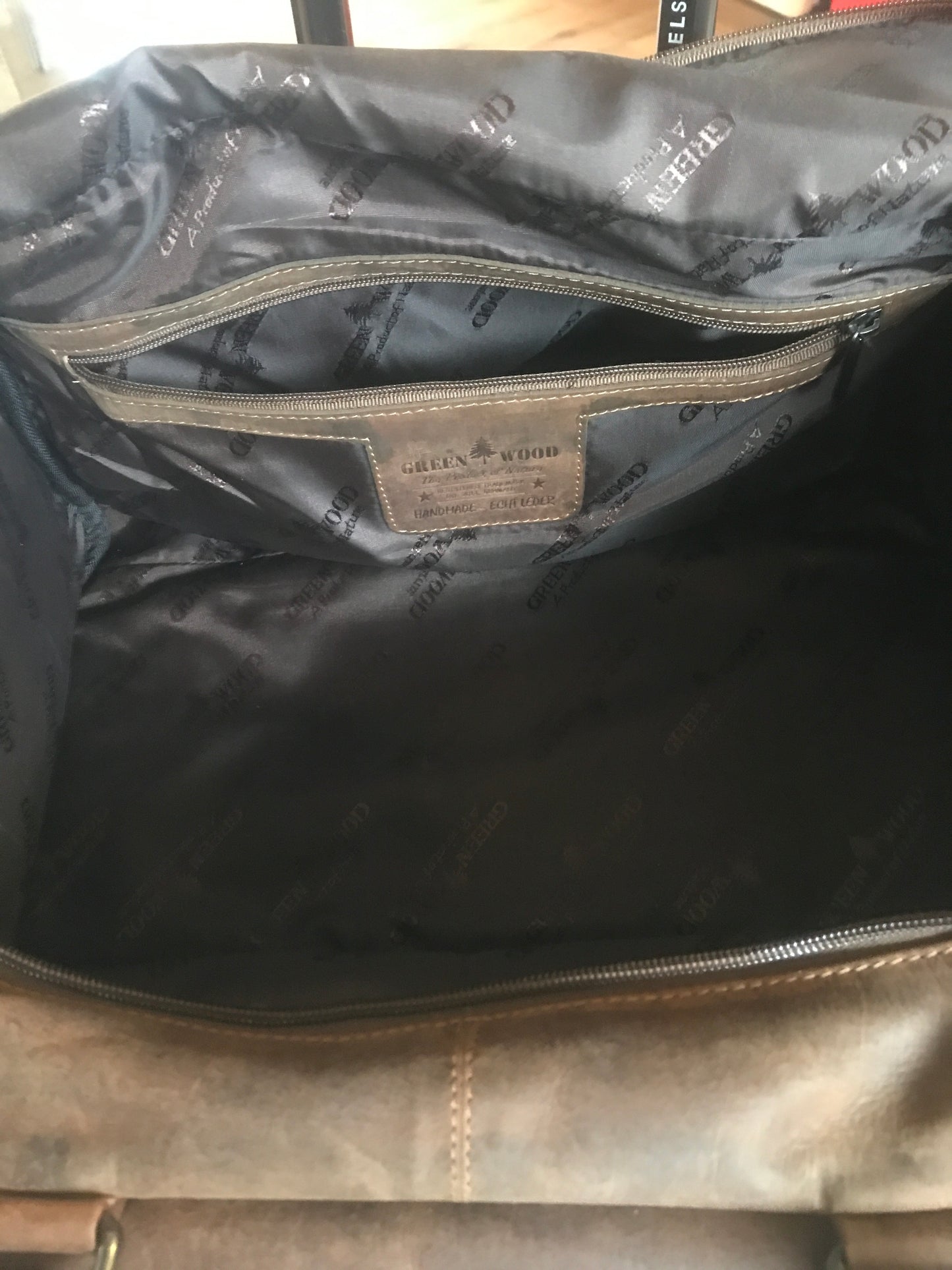 Sac de voyage, week-end, sac de sport en cuir au look vintage - Greenwood