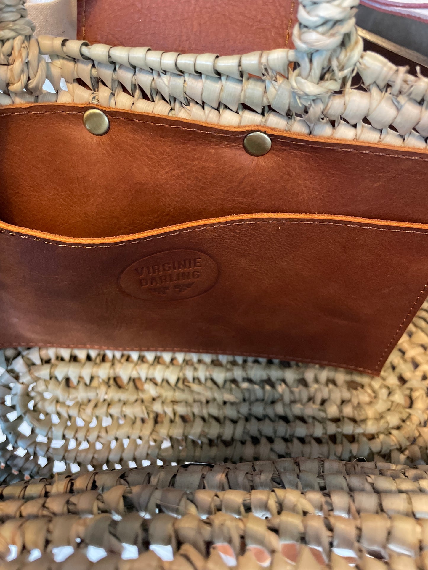 Panier Riviera Kech Mini coloris Camel - Virginie Darling
