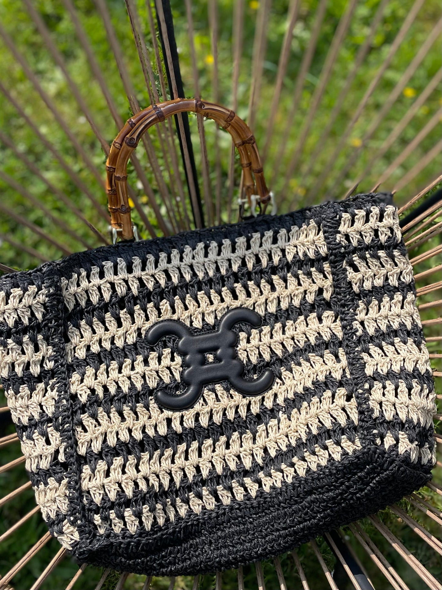 Panier Alba taupe/noir
