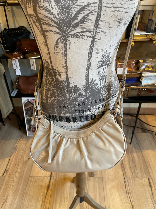 Sac Demi Lune - Rétro & Glam beige -LANCASTER -