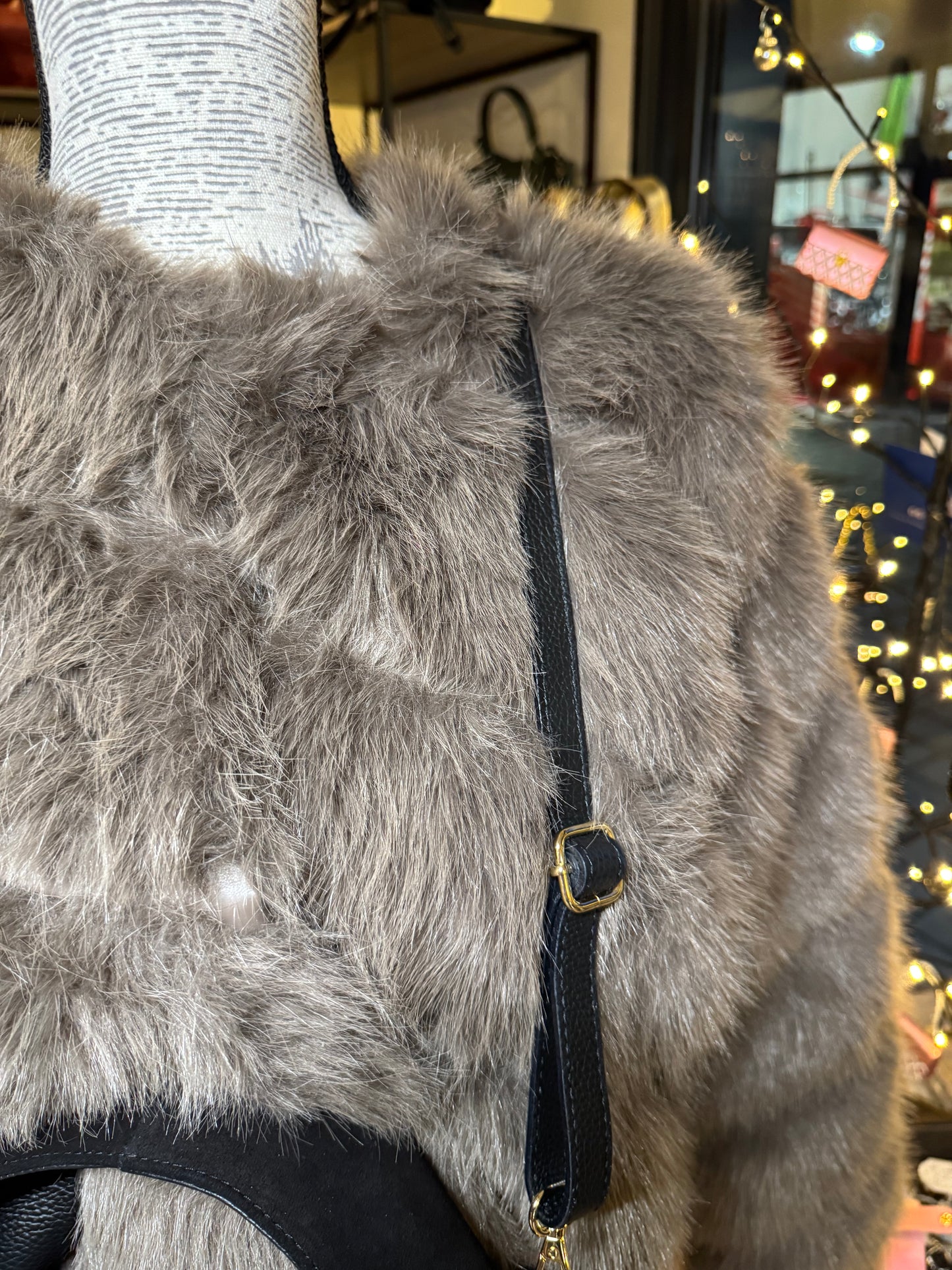 Sac Mini Pauline en daim noir