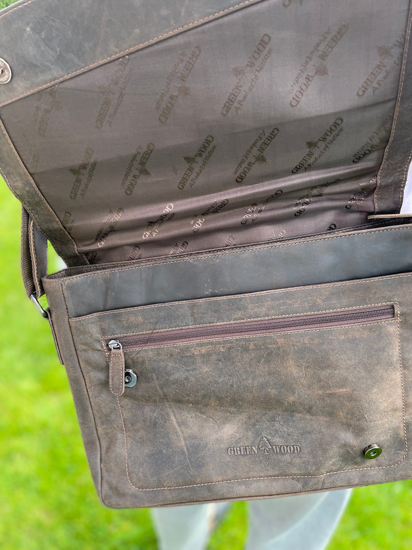 Sac à bandoulière Martin en cuir vintage brun