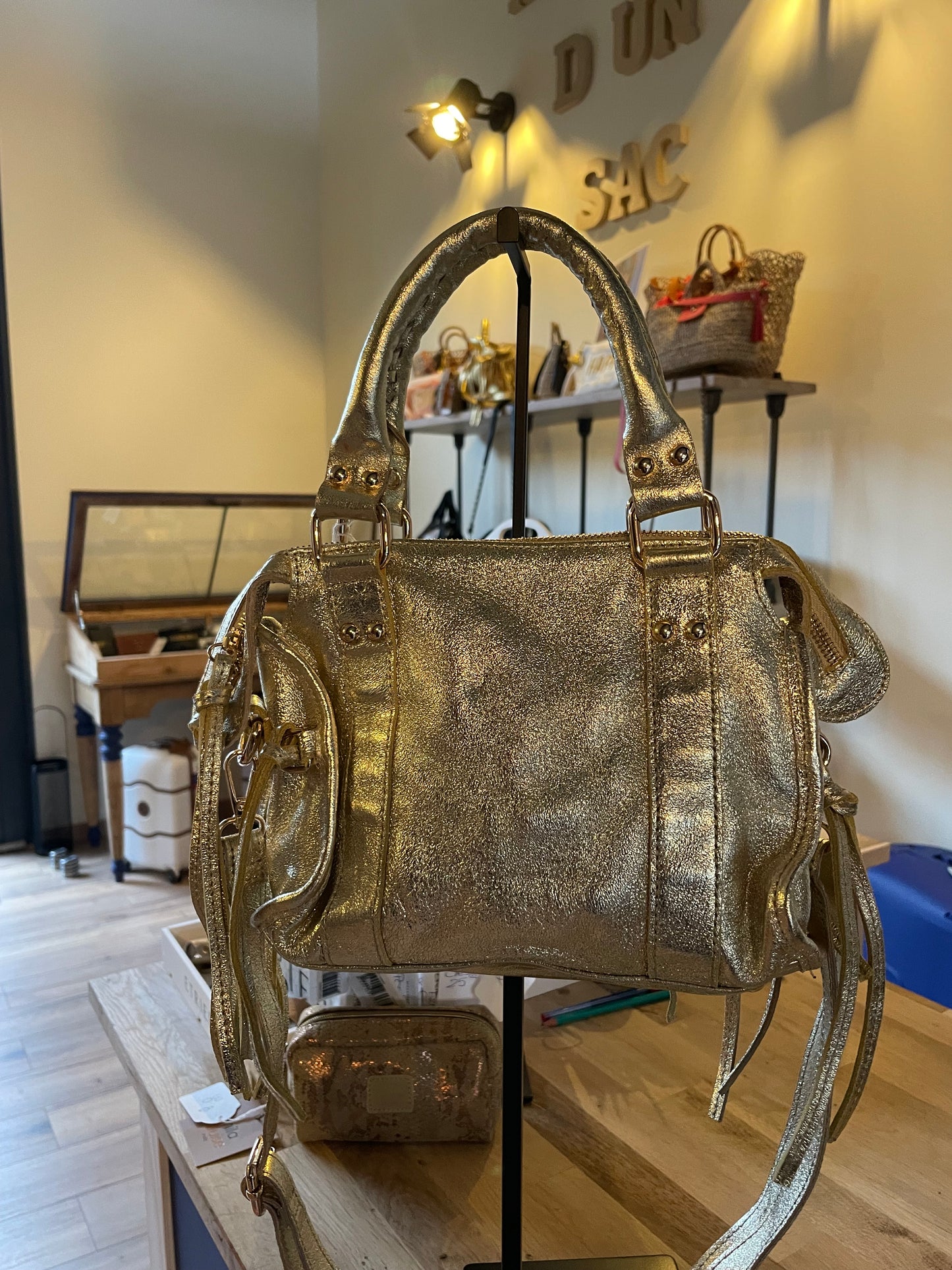 Sac Amandine Or irisé Mini