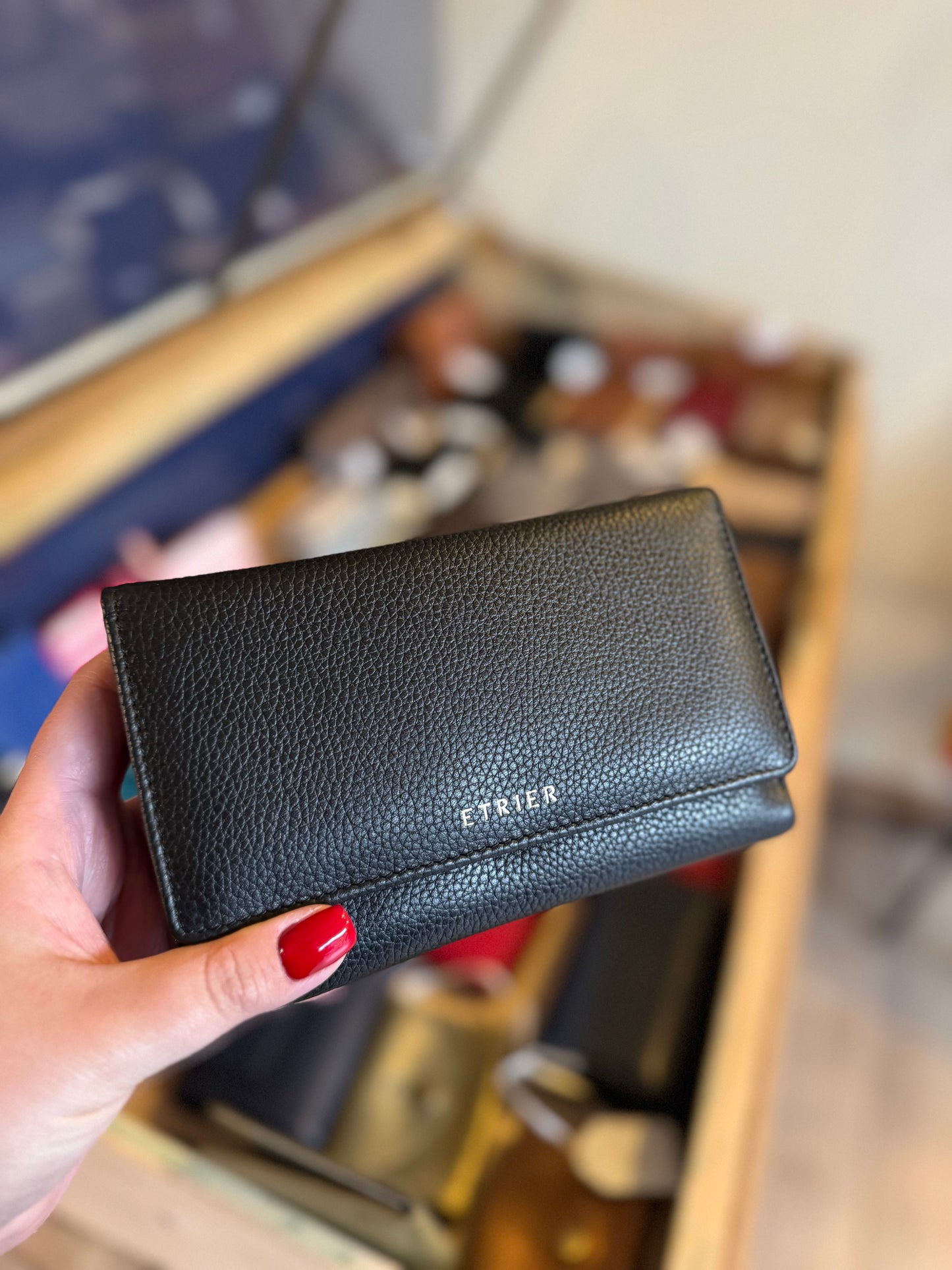 Portefeuille M Tradition cuir noir