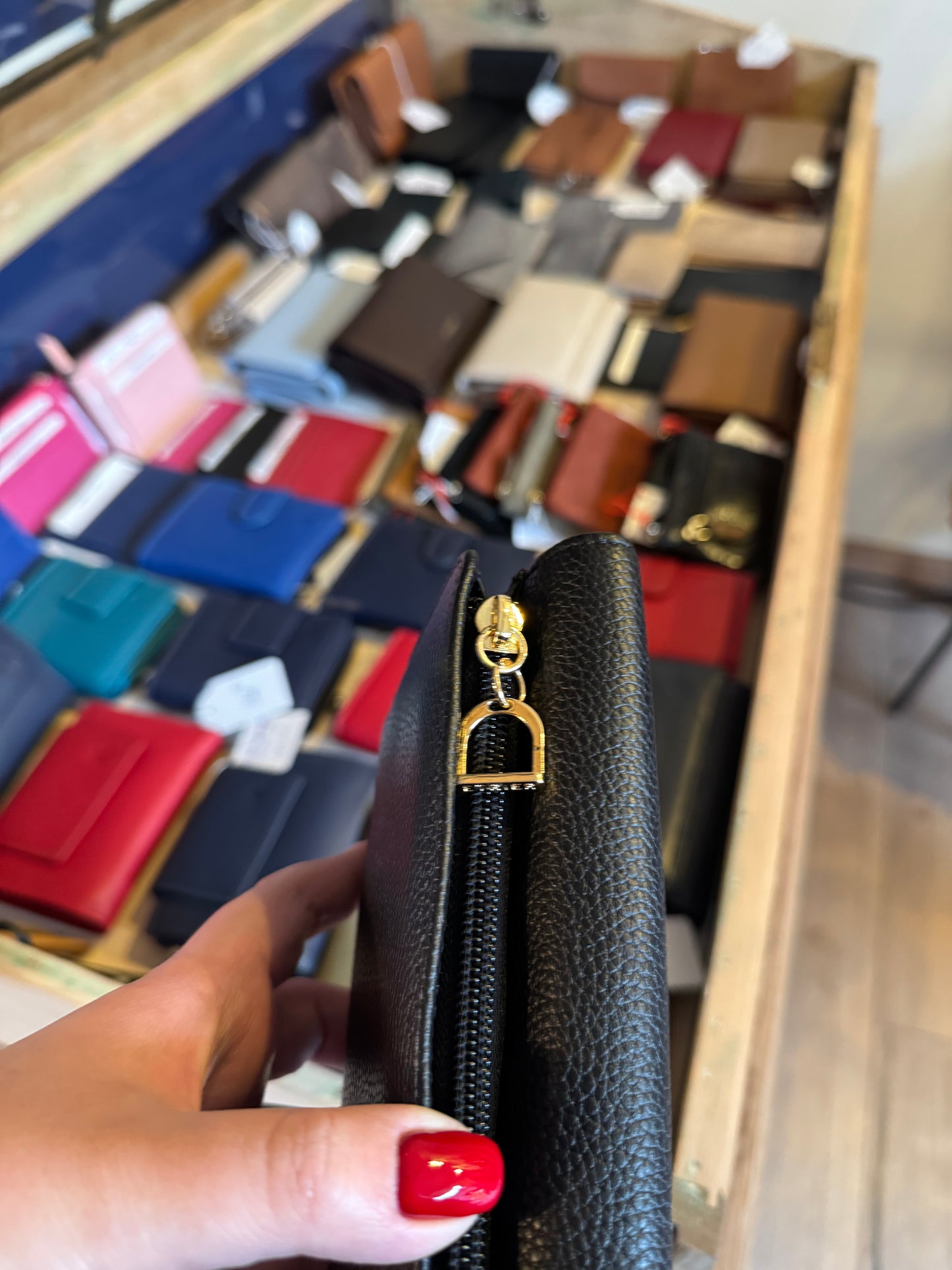 Portefeuille M Tradition cuir noir