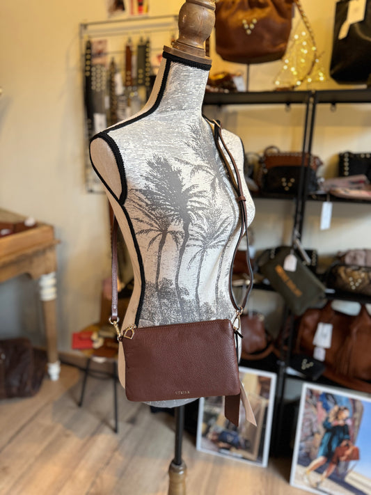 Sac bandoulière tradition châtaigne