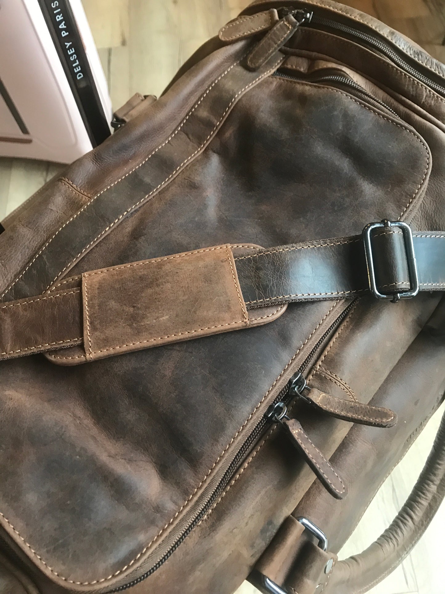 Sac de voyage, week-end, sac de sport en cuir au look vintage - Greenwood
