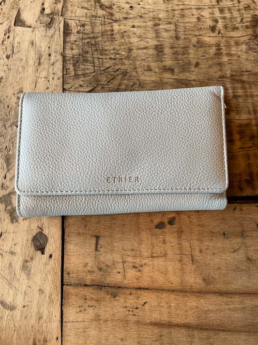 Portefeuille en cuir tradition Azur - Étrier