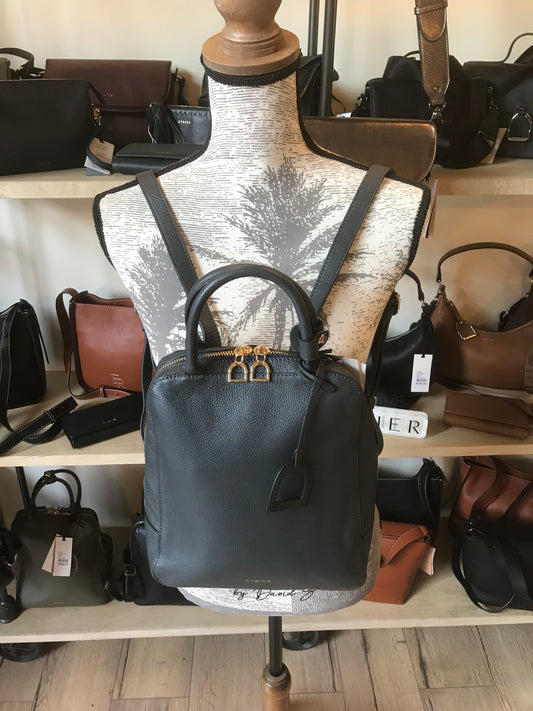 Sac à dos Tradition cuir marine (Étrier)