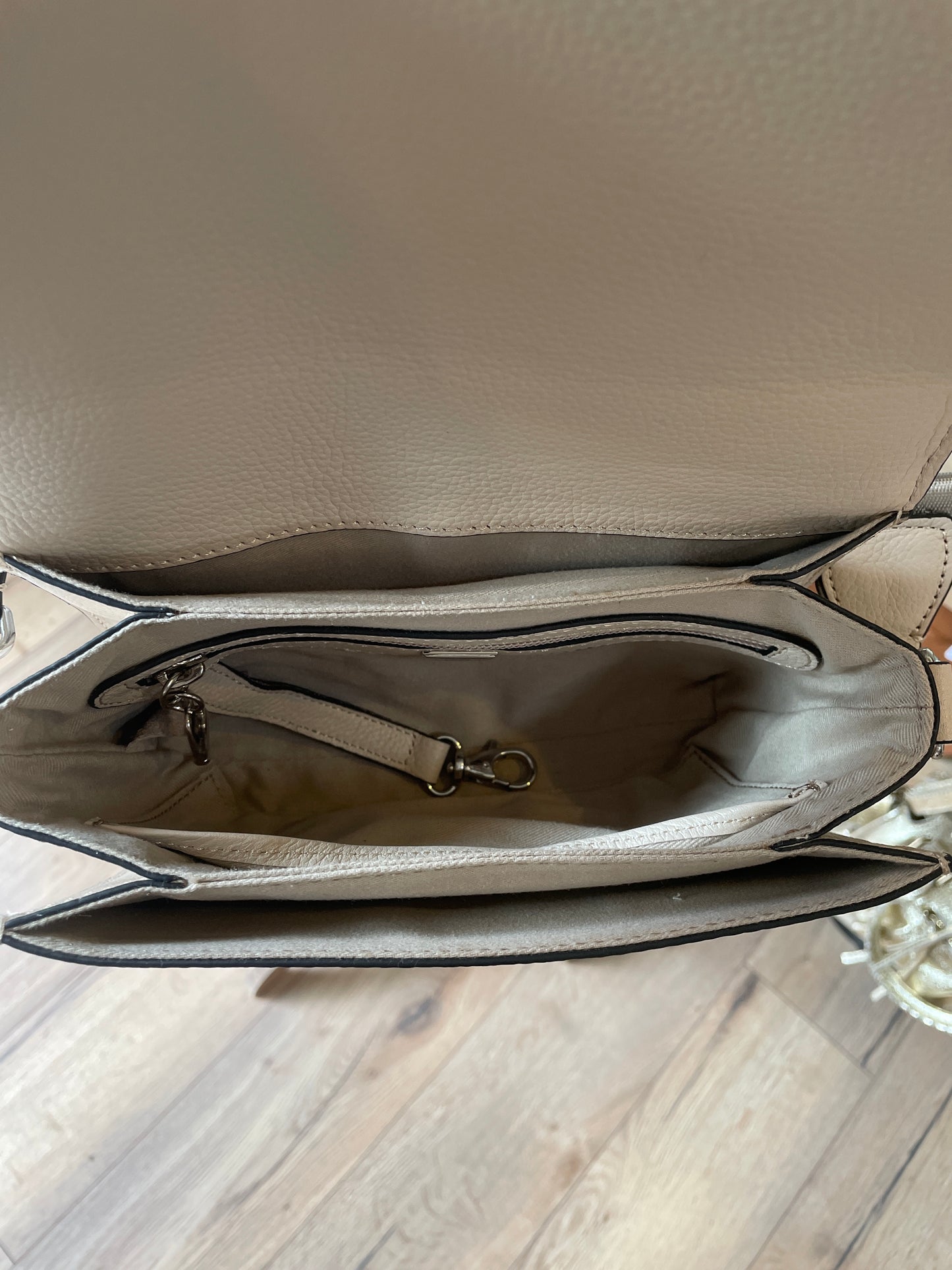 Sac bandoulière en cuir ALTESSE coloris Craie - Étrier