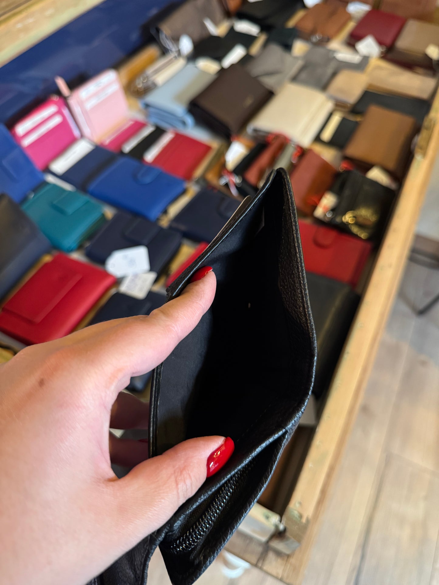 Portefeuille M Tradition cuir noir