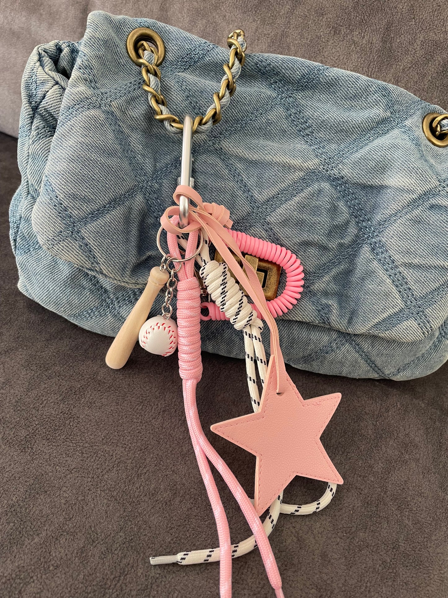 Bijou de sac - Étoile Rose