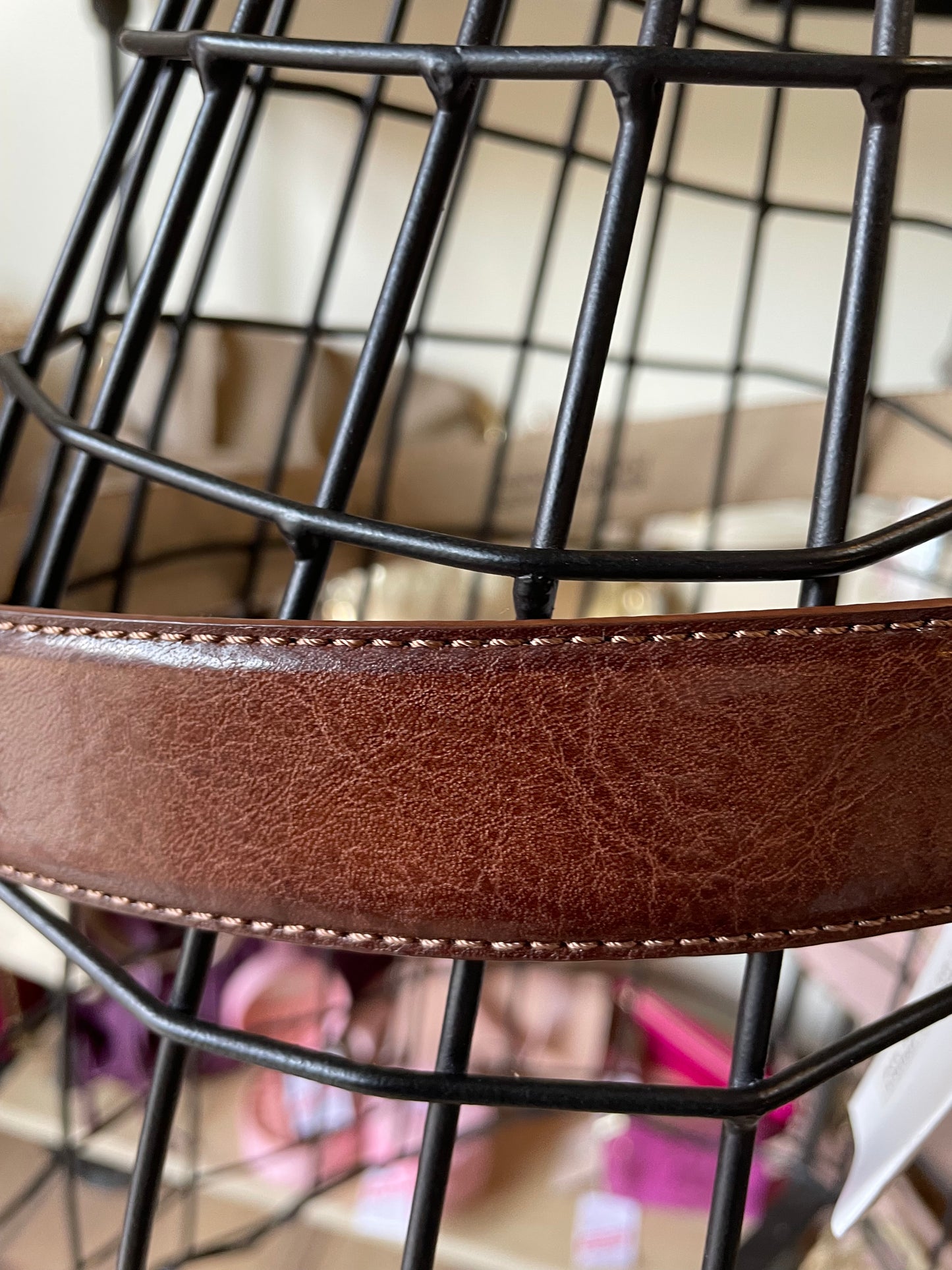 Ceinture Enzo en cuir marron