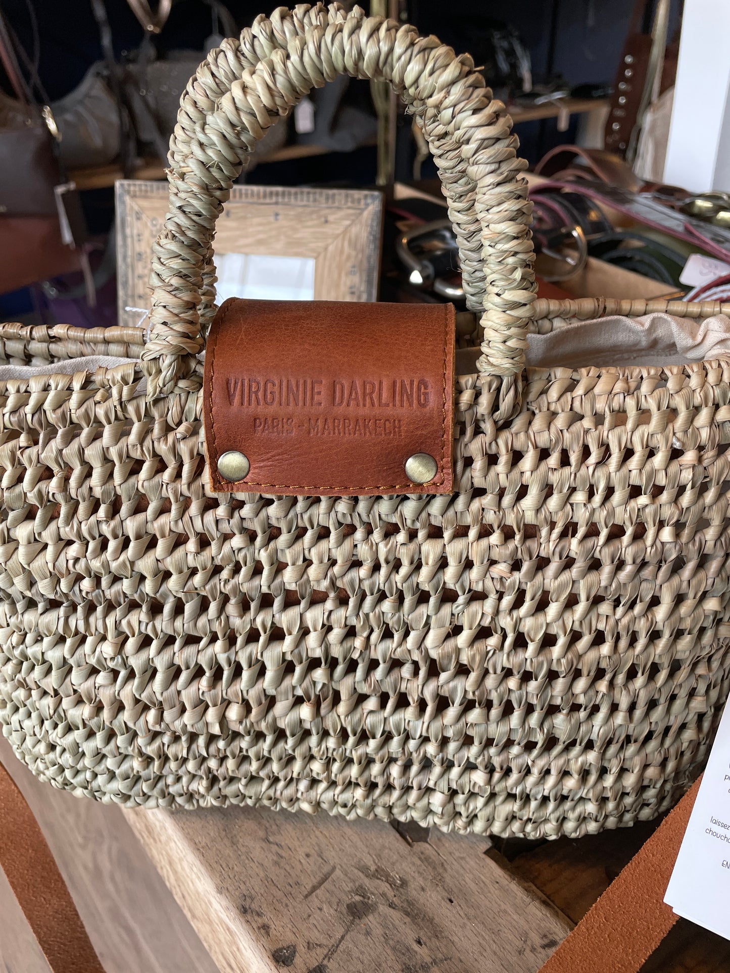 Panier Riviera Kech Mini coloris Camel - Virginie Darling