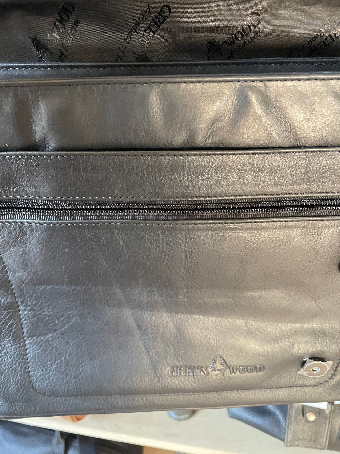 Sac à bandoulière Martin en cuir noir - Greenwood